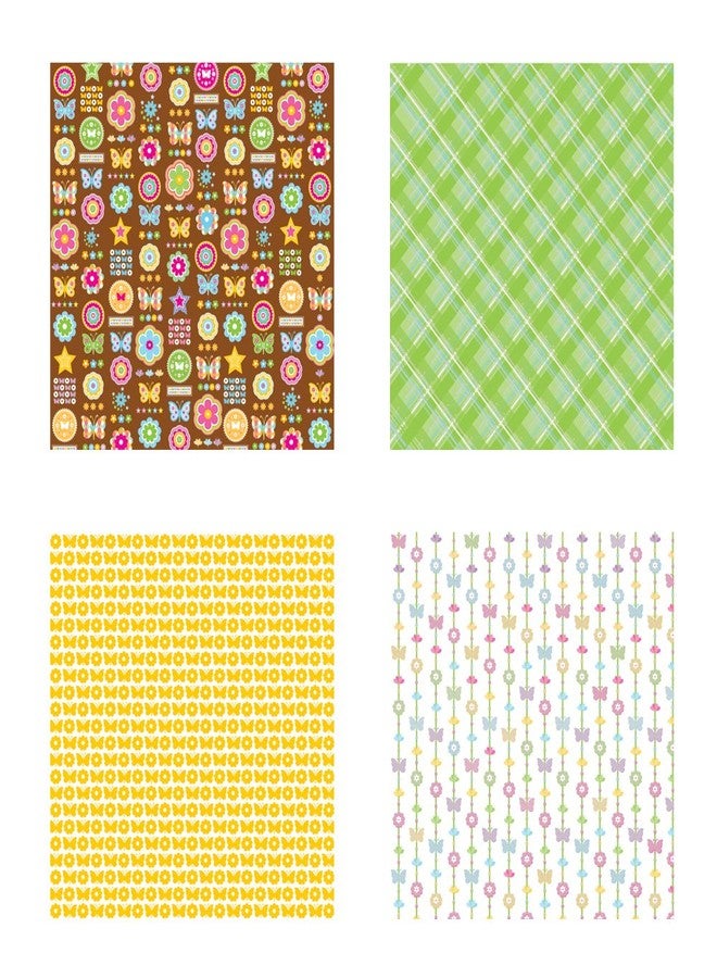 DCWV Die Cuts DCWV Glittered and Foiled, Blossoms and Butterflies, 48 Sheets, 12 x 12 inches - Image 3